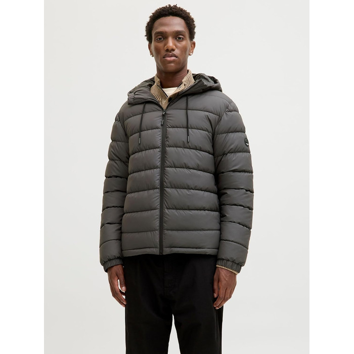 Чоловіча стібана куртка JACK & JONES, колір Asphalt, розмір S