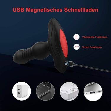 Вібратор для анусу з пульсацією та 10 режимів, пультом керування, водонепроникний, для чоловіків, жінок та пар