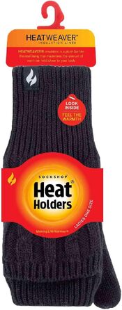 Жіночі зимові терморукавички без пальців Heat Holders, теплі зігріваючі (Navy, 2.3 tog)
