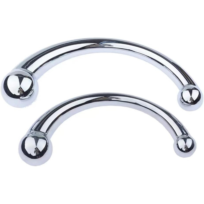 Анальний масажер Doppelkopf Funnight з нержавіючої сталі, подвійний кінчик, масаж G-точки та простати, для чоловіків та жінок