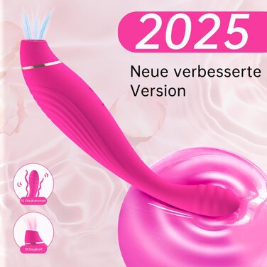 Набір вібраторів для жінок PLNTLE: секс-іграшки з 10 режимами вібрації та 10 режимами сукції, тихий, водонепроникний (IPX7), для пар та одиночок