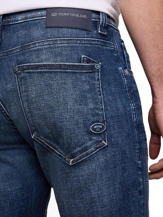 Чоловічі джинси Tom Tailor TTJOSH Regular Slim, темно-блакитні (Dark Stone Blue), розмір 34W/30L, вживані