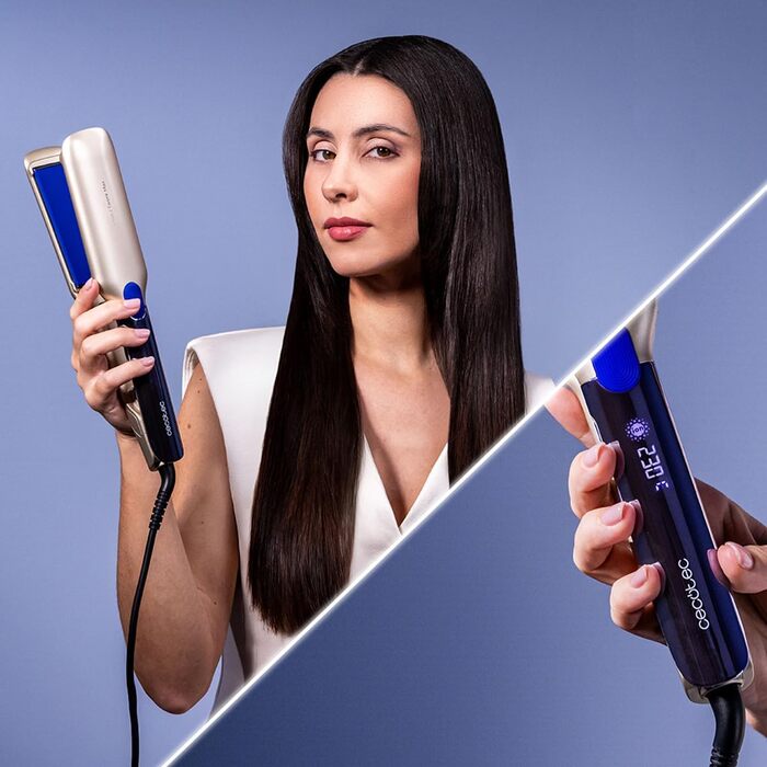 Випрямляч для волосся Cecotec Lisse i-Twerk Max: інфрачервона технологія, керамічне турмалінове покриття, вібрувальні пластини, 160-230°C