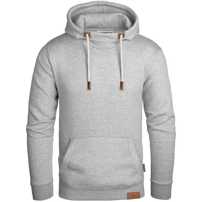 Чоловічий худі Grin&Bear з капюшоном, сірий меланж, розмір XXL, модель GEC470
