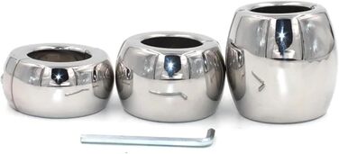 Сталевий кільце для яєчок GeRRiT, 3 розміри, надміцний, для чоловіків (30 мм)