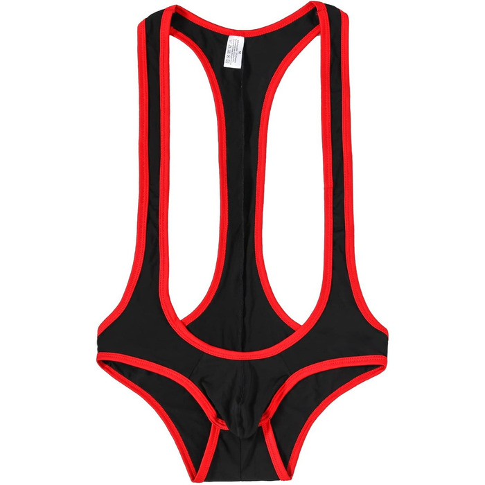 Чоловічий прозорий боді для боротьби Faringoto, чорний, розмір M