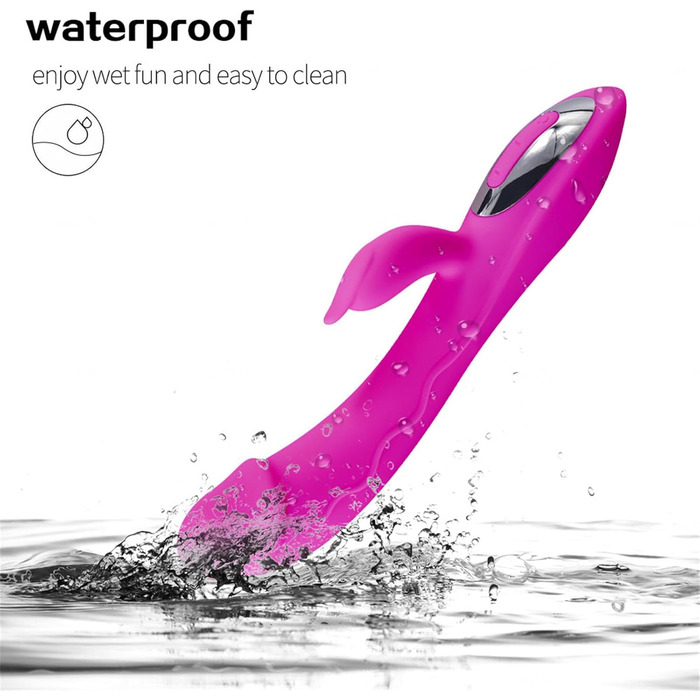 Вібратор G-Spot з силікону, 7 режимів вібрації, для жінок, чорний