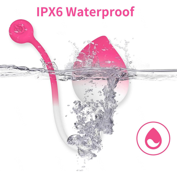 Вібратор з дистанційним керуванням та керуванням через додаток, 9 режимів вібрації, для жінок, портативний G-Spot, для пар, білий/рожевий