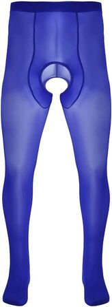 Штанці-шкарпетки чоловічі, сексуальна білизна, штанці, закриті пальці, відкритий промеж, сексуальні штанці універсального розміру, білий (універсальний розмір, кобальтовий)