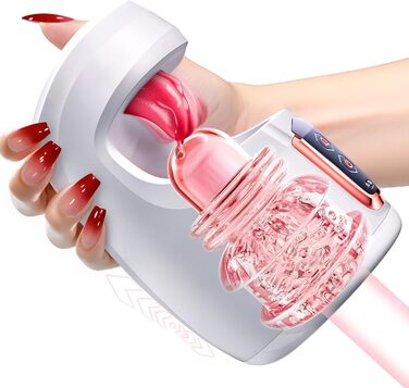 Електричний мастурбатор для чоловіків: стимуляція, оральний секс, 10 режимів, тренажер для пеніса