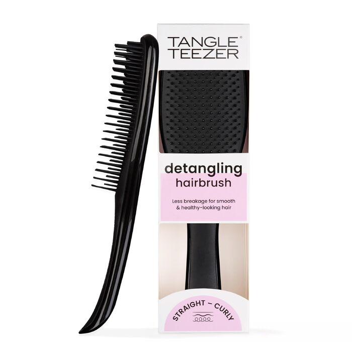 Щітка для волосся Tangle Teezer Ultimate Detangler для вологого та сухого волосся, розплутувальна щітка для всіх типів волосся, чорна
