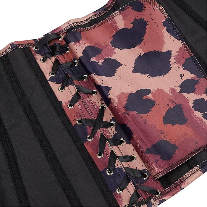 Корсет жіночий ADELCE, квітковий принт, леопардовий, для підкреслення талії, стильний вінтажний дизайн (XS)