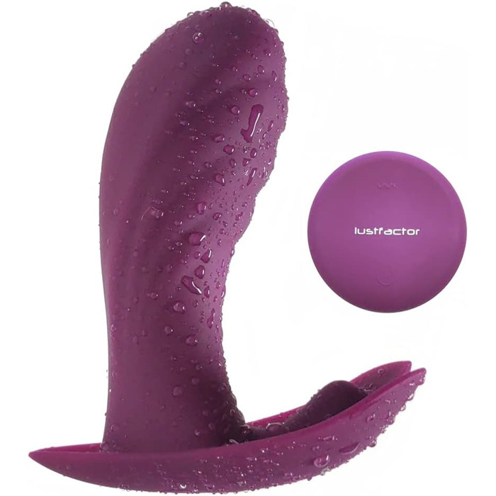 Вібратор-метелик Lustfactor для жінок з силікону | Бездротовий, з пультом керування | Для вагінальної та кліторальної стимуляції | Зарядний, USB | Інтимні іграшки для дорослих