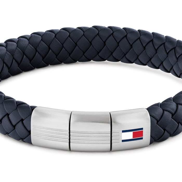 Шкіряний браслет Tommy Hilfiger для чоловіків, класичний аксесуар (чорний, коричневий, синій)