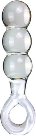 Великий скляний дилдо Soarvlorfy 50 мм: анальні кульки, масаж G-точки, простати, для жінок