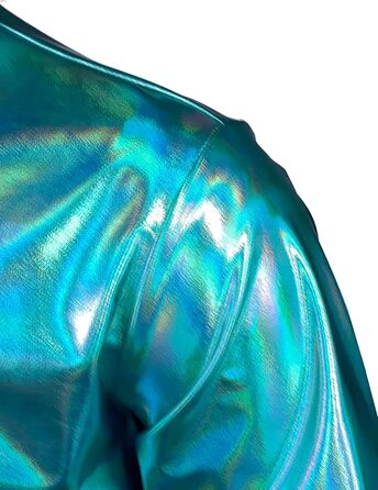 Чоловічий блискучий бронзовий костюм для нічного клубу JOGAL (синій блиск, розмір S)