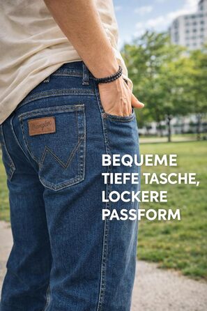 Чоловічі джинси Wrangler Texas Regular Fit Stretch, прямі денімові штани з бавовни, колір Darkstone (Темно-сірий), 34W / 32L