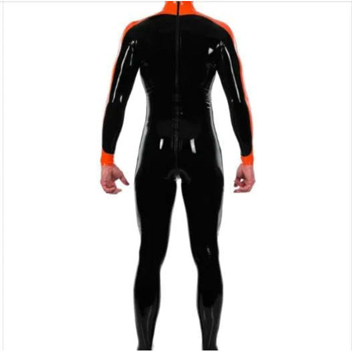 Комбінезон з латексу GAYLOP, чорний, для перегонів, вечірок, ролей, ручної роботи, 0.4 мм, XS-XXL