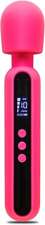 Вібратор 'THE ROCK XL' 23,5 см з дисплеєм - Масажер для жінок з преміум-силікону. Іграшки для дорослих, для пар, дildo, Magic Wand Pink