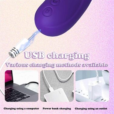 Вібратор для жінок Rabbit Vibrator Lila - 10 режимів, LED, стимуляція клітора