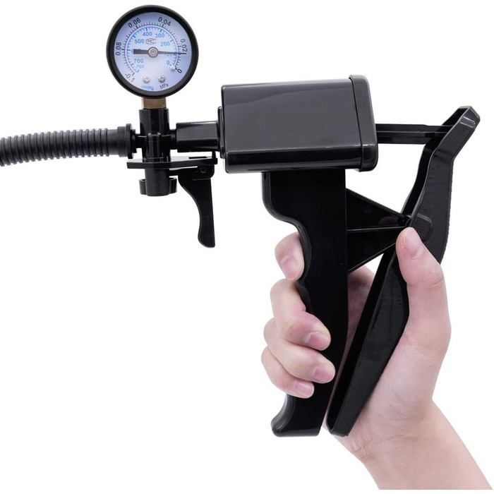 Вакуумна помпа для чоловіків з манометром, 20см Ø7см - збільшення потенції, подовження пеніса, допомога при імпотенції