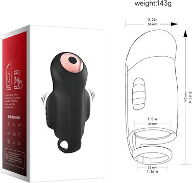 Мастурбатор для чоловіків LYAMais з керуванням через додаток, 9 режимів, вібратор пеніса, тренажер, стимуляція головки, сексуальна іграшка, тихий оральний секс, кишеньковий мастурбатор