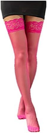 Сексуальні панчохи для чоловіків, прозорі мереживні панчохи, панчохи-сітки Overknee, для нічного клубу (Ліловий) (Рожевий, A)