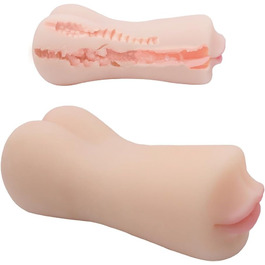 Реалістичний мундштук для мастурбації, Блоуджоб, Мастурбація, Іграшки для сексу, Подвійний канал, Pocket Pussy, 3D Еластичний анальний, Тренажер пеніса, Іграшки для мастурбації для чоловіків