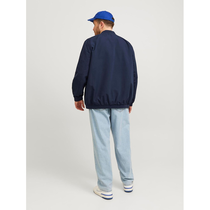 Чоловіча куртка-бомбер JACK & JONES Blousonjacke, темно-синя, розмір 5XL