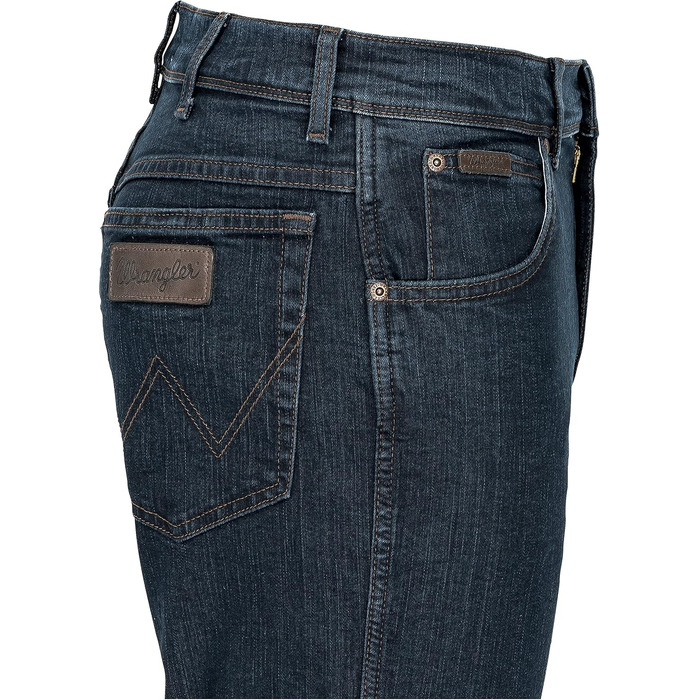 Чоловічі стрейч-джинси Wrangler Texas Regular Fit Authentic Straight, Blue Black (W40/L32)