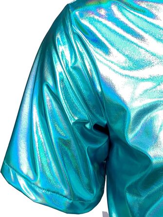 Чоловічий блискучий бронзовий костюм для нічного клубу JOGAL (синій блиск, розмір S)