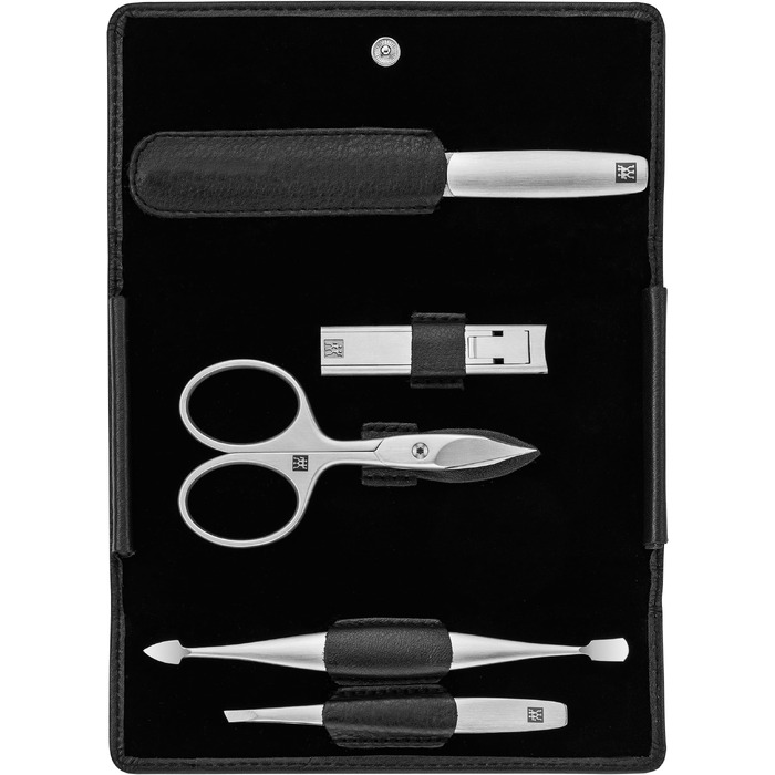 Манікюрний набір ZWILLING Premium, 5 предметів: ножиці для нігтів та кутикули (чорний)