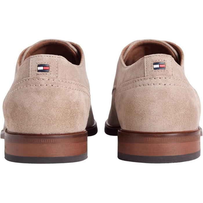Чоловічі туфлі Derby Tommy Hilfiger Suede Dress Shoe (FM0FM05776) із замші, бежеві (Coastal Taupe), розмір 43 EU