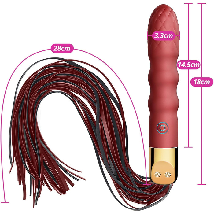 SXOVO Пеітч з вібратором: 2-в-1 для стимуляції G-точки, простати, BDSM. 10 режимів вібрації, для чоловіків, жінок, пар. Інтимні іграшки для дорослих