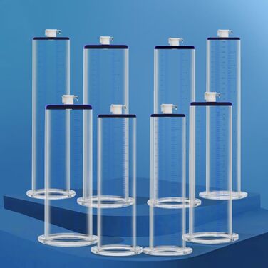 Насадка для помпи для статевих органів NAIXBTY: прозора трубка зі шкалою для збільшення статевого члена, покращення ерекції та лікування імпотенції. Підходить для чоловіків. Розмір: 22,9 × 7,6 см