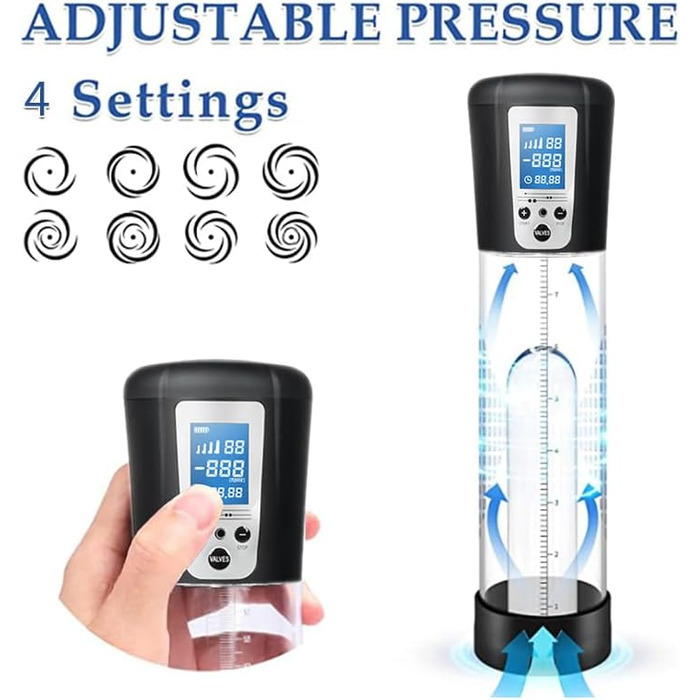 Електрична пеніс-насос для збільшення та покращення ерекції | Масажер для чоловіків