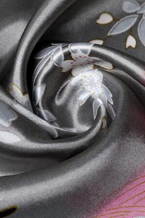 Халат жіночий довгий шовковий, квітковий принт, Babeyond. Ідеальний для дому, відпочинку та вечірок. Однорозмірний.