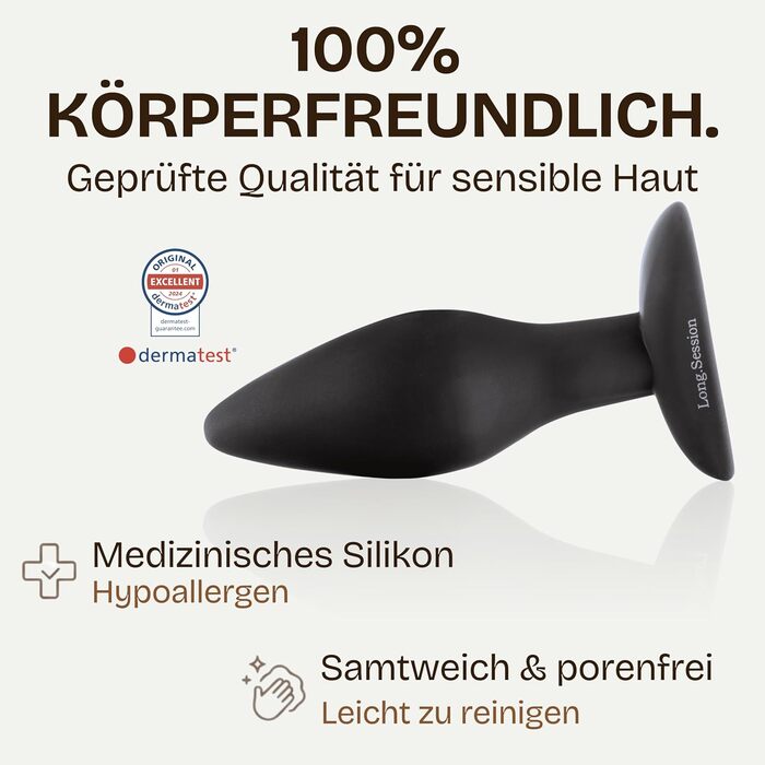 Анальний плаг-сет з безпечного силікону для жінок та чоловіків (3 розміри): 2.8см, 4.0см, 4.5см. Іграшки для анусу, набір для початківців та професіоналів, анальні розширювачі та плагі.