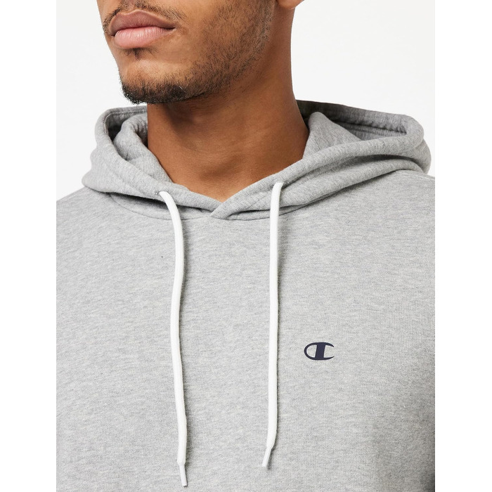 Чоловічий худі Champion Powerblend Fleece Legacy Basics, світло-сірий (Light Heather Grey), розмір M