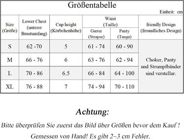 Сексуальна спідня білизна Strapsen Dessous Set для жінок: комплект з бюстгальтером, трусиками, бельером та чокером (5 предметів).