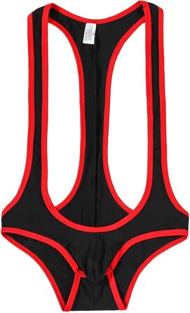 Чоловічий прозорий боді для боротьби Faringoto, чорний, розмір M