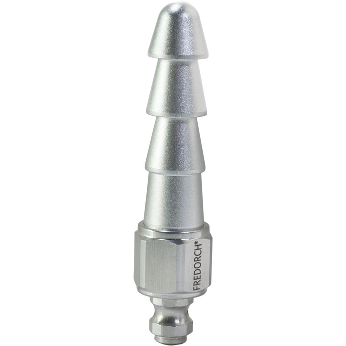 Металевий дилда Fredorch Sexmaschine - іграшка для дорослих, сріблястого кольору