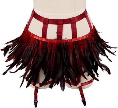 Жіночі мереживні набедрені стрічки, набедрені стрічки, пояс для шкарпеток, ремінь-підтяжки, готичний стиль, для клубів, вечірок, танців, фестивалів (білий, винний)