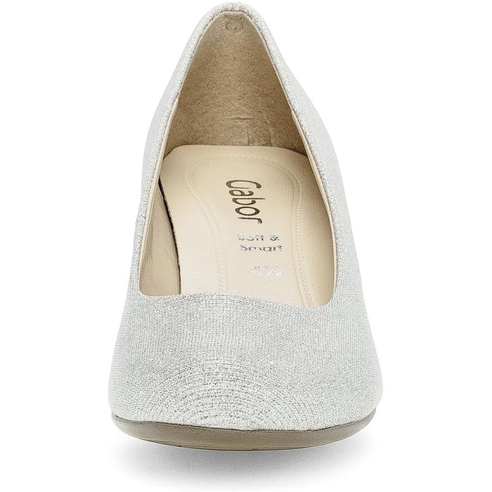 Жіночі туфлі-човники Gabor Fashion-41.400, сріблясті, розмір 39 EU