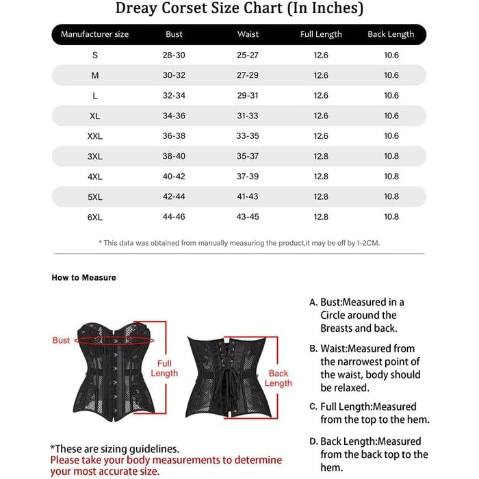 Кросів-топ корсет Dreay для жінок, чорний XXL: дихаючий мереживний сатин, шнуровка, тренажер для талії