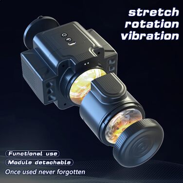 Електричний мастурбатор для чоловіків Jomyu з телескопічною функцією, ротацією та вібрацією - секс-іграшка для соло, масаж пеніса