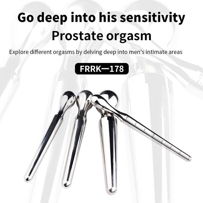 Розширювач сечоводу з нержавіючої сталі Seckoe для чоловіків (XL) - дилататор, катетер, сонда, масажер простати, секс-іграшка