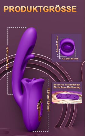 Вібратор для жінок з 10 режимами, стимулятор клітора та анальний секс-іграшка для пар