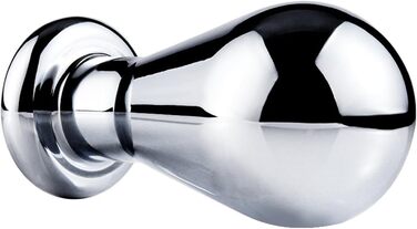 Металевий анальний плагін WLKJPP з кристалами та діамантами, L, срібло - анальні іграшки для чоловіків та жінок