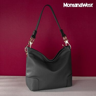 Жіноча сумка-хобо середнього розміру Montana West Special-grey: стильна сумка через плече з верхньою ручкою